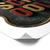 Cool Goud OLD SCHOOL Print (Hoek)