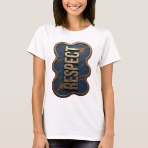 Cool Goud RESPECT Citaat Design T-shirt