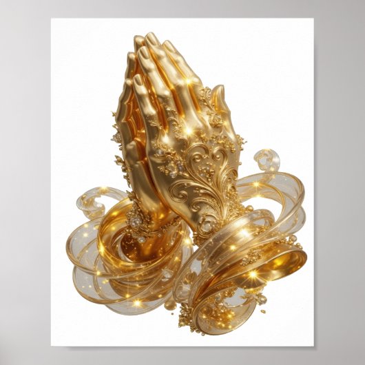 Cool Gouden BIDHAAK Poster (Voorkant)