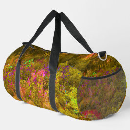 Cool Gouden Panoramatuin Bloemen Uitzicht Plunjezak