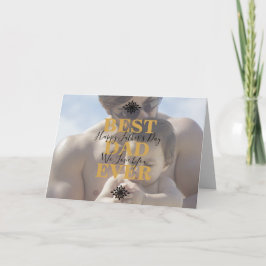 Cool Gouden Scripts Beste Papa Ooit Vaderdag Foto Kaart