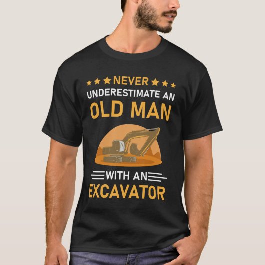 Cool Graafmachine Bouwvakker T-shirt (Voorkant)