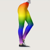 Cool Gradient Rainbow Colours Patroon Leggings (Rechts)