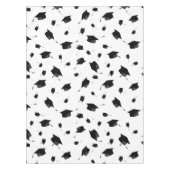 Cool Graduing Caps Black and White Tafelkleed (Voorkant)