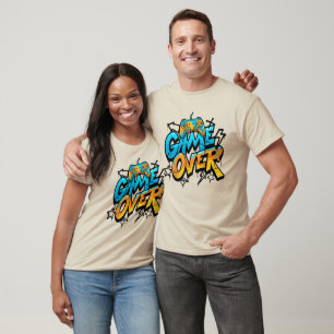 Cool Graffiti Game Over Controller Urban Gamer T-shirt