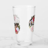 Cool Graffiti Gescheurd Effect Foto's Monogrammed Glas (Links)