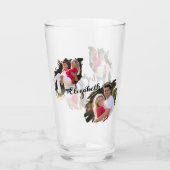 Cool Graffiti Gescheurd Effect Foto's Monogrammed Glas (Voorkant)