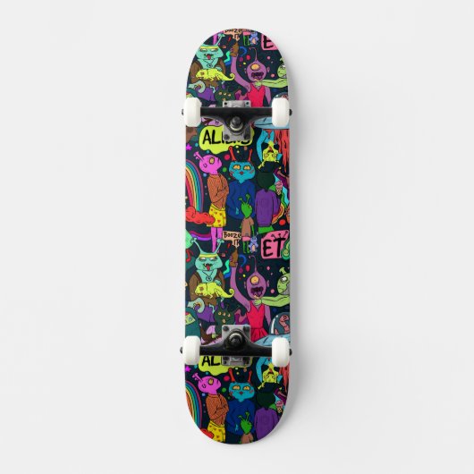 cool graffiti liefhebbers patroon persoonlijk skateboard (Voorkant)