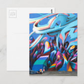 Cool Graffiti Muur Briefkaart (Voorkant / Achterkant)