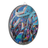 Cool Graffiti Muur Dartbord (Voorkant Links)