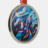 Cool Graffiti Muur Metalen Ornament (Rechts)