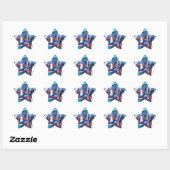 Cool Graffiti Muur Ster Sticker (Vel)