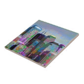 Cool graffiti splatters waterverf New York City Tegeltje (Zijkant)