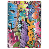 Cool Graffiti Street Art Abstract Klembord (Achterkant)
