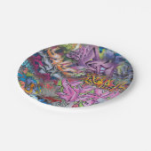 Cool Graffiti Street Art Abstract Papieren Bordje (Gekanteld)