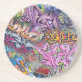 Cool Graffiti Street Art Abstract Zandsteen Onderzetter (Voorkant)