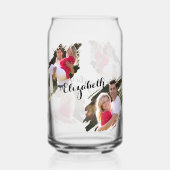 Cool Graffiti Torn Effect Fotocollage Monogram Blikvorm Glas (Achterkant)