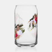 Cool Graffiti Torn Effect Fotocollage Monogram Blikvorm Glas (Rechts)