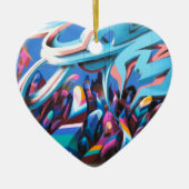 Cool Graffiti Wall Keramisch Ornament (Voorkant)