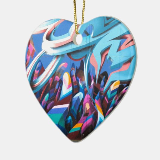 Cool Graffiti Wall Keramisch Ornament (Links)
