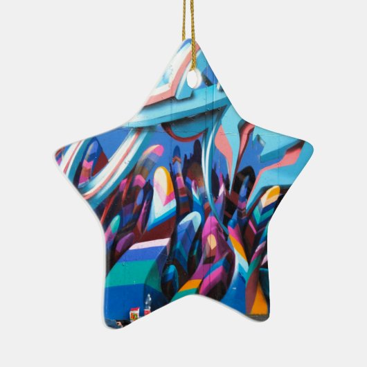 Cool Graffiti Wall Keramisch Ornament (Rechts)