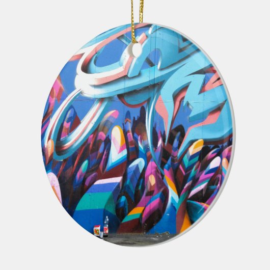 Cool Graffiti Wall Keramisch Ornament (Links)