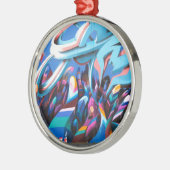 Cool Graffiti Wall Metalen Ornament (Links)