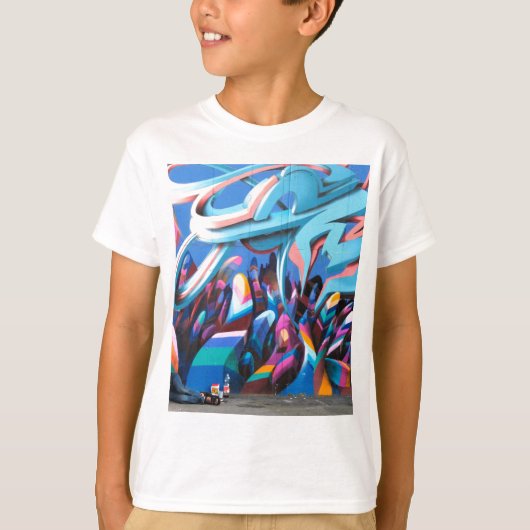 Cool Graffiti Wall T-shirt (Voorkant)