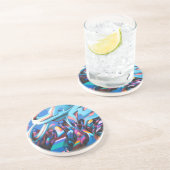 Cool Graffiti Wall Zandsteen Onderzetter (Zijkant)