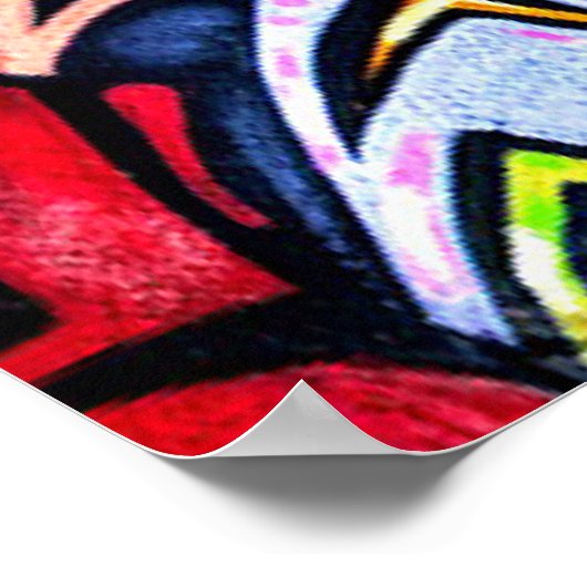 Cool graffiti woord art home decor poster (Hoek)