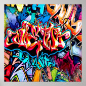 Cool graffiti woord art home decor poster (Voorkant)