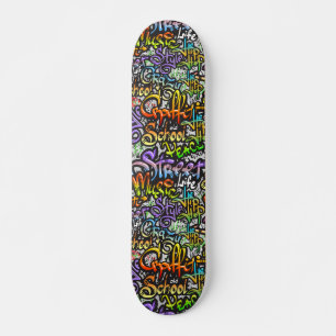 Cool Graffiti Woord Kunst Design Persoonlijk Skateboard