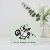 Cool grafisch - AYE-AYE- lemur - primaat - Briefkaart (Staand voorkant)