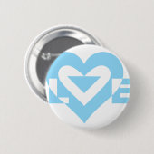 Cool grafisch ontwerp, Blauw Ronde Button 5,7 Cm (Voorkant /achterkant)