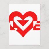 Cool grafisch ontwerp, rood briefkaart (Voorkant)