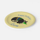 Cool grafische ARMADILLO - Happy Birthday - Papieren Bordje (Gekanteld)