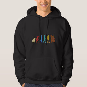 Cool Grafische Jazzliefhebbers Rechtopstaande Bass Hoodie