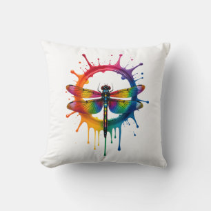Cool Grafische Tie Dye Zonnebril Libelle Illustrat Kussen