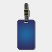 Cool Grainy Deep Blue Vignette Bagagelabel (Voorkant verticaal)