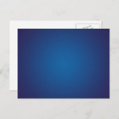 Cool Grainy Deep Blue Vignette Briefkaart (Voorkant / Achterkant)