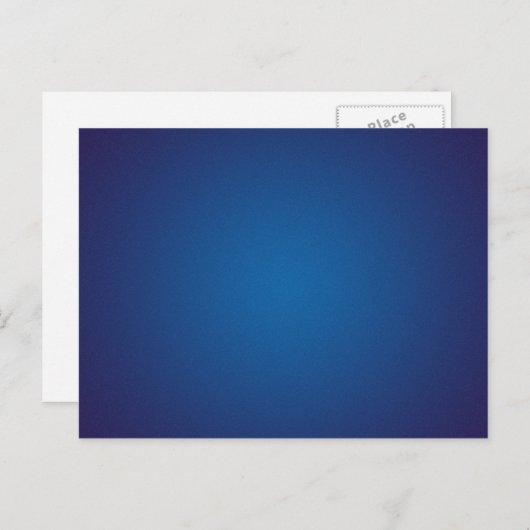 Cool Grainy Deep Blue Vignette Briefkaart (Voorkant / Achterkant)