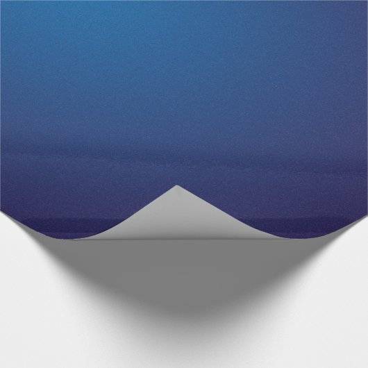 Cool Grainy Deep Blue Vignette Cadeaupapier (Hoek)