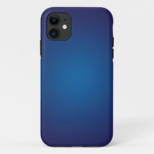 Cool Grainy Deep Blue Vignette Case-Mate iPhone Case (Achterkant)