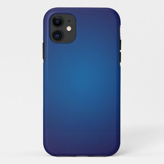 Cool Grainy Deep Blue Vignette Case-Mate iPhone Case (Achterkant)