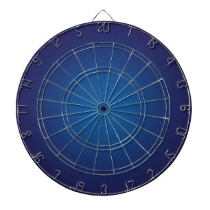 Cool Grainy Deep Blue Vignette Dartbord
