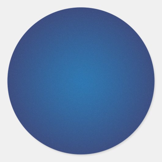 Cool Grainy Deep Blue Vignette Ronde Sticker (Voorkant)