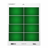 Cool Grainy Green-Black Vignette Etiket (Full Sheet)