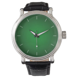 Cool Grainy Green-Black Vignette Horloge