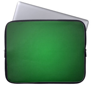Cool Grainy Green-Black Vignette Laptop Sleeve