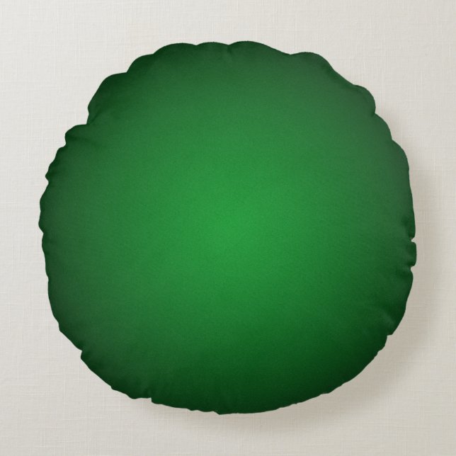 Cool Grainy Green-Black Vignette Rond Kussen (Voorkant)